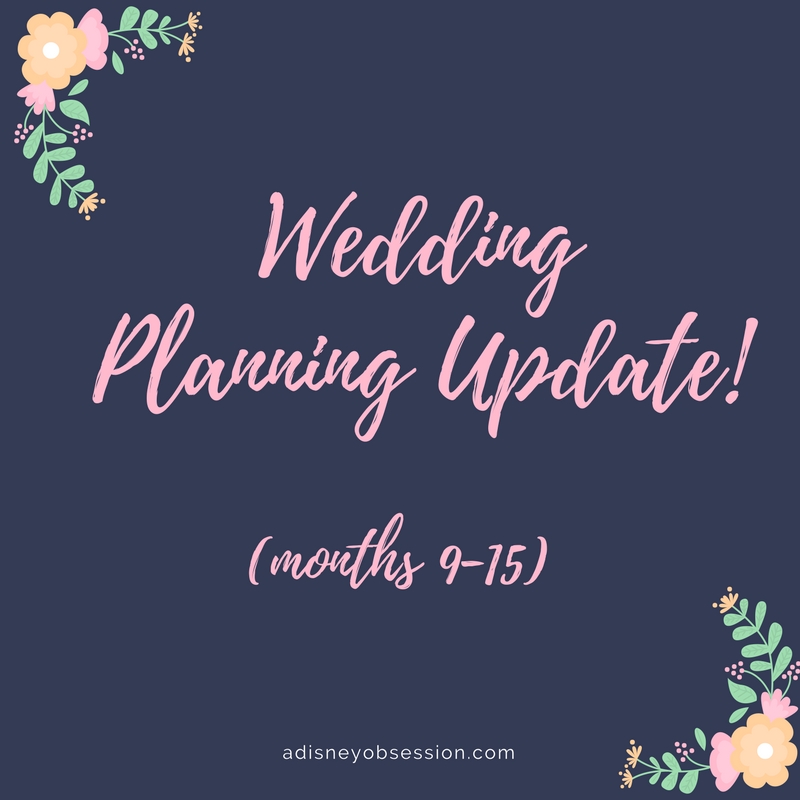 Wedding planning update